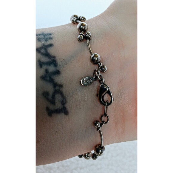 Premeir Designs Silvertone Ball and Link Bracelet - Picture 6 of 9